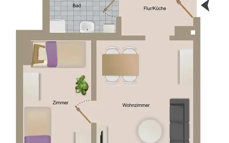 Apartment „Zwergkauz“ –Komfortables Ferienapartment in Lutherstadt Wittenberg